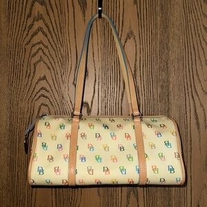 Dooney & Bourke signature coated canvas barrel handbag